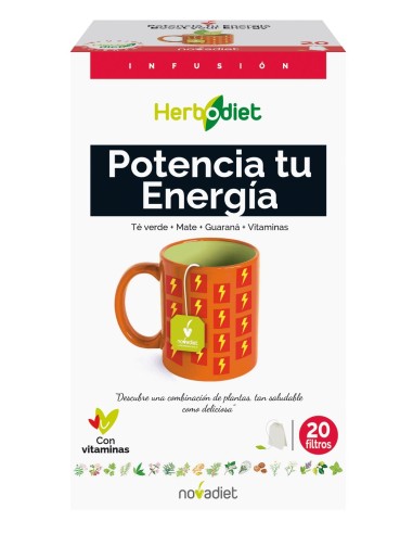 Pack 3x2 Herbodiet Potencia Tu Energía 20 Bolsitas Novadiet