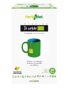 Pack 3x2 Té Verde Eco Herbodiet 20 Bolsitas Novadiet