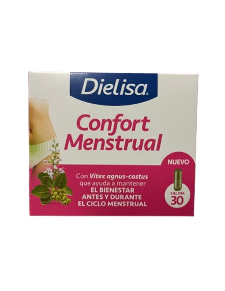 Confort Menstrual Dielisa® 30 Cápsulas  Alivio Natural Día a Día