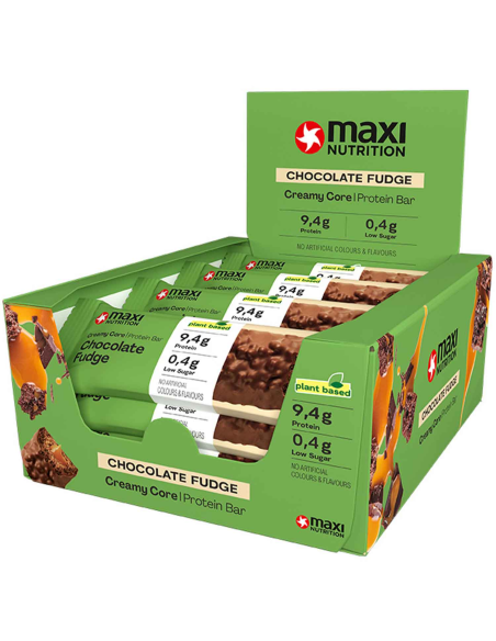 Barras Veganas Maxinutrition Chocolate Fudge 45g x12uds