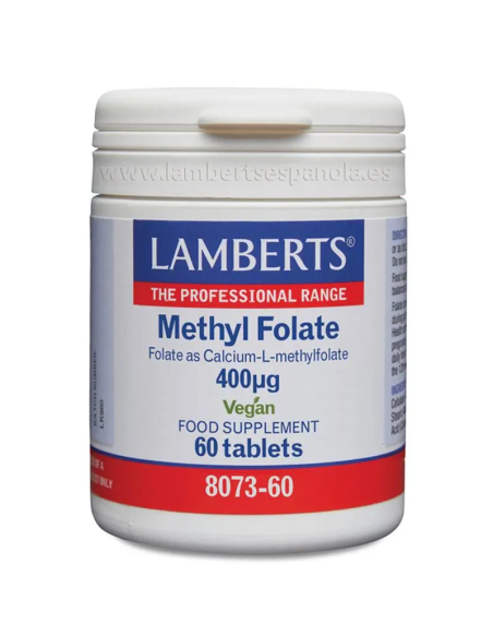 Pack 2 Uds Methyl Folate 400 µg 60 Tabs Lamb - Salud Vital