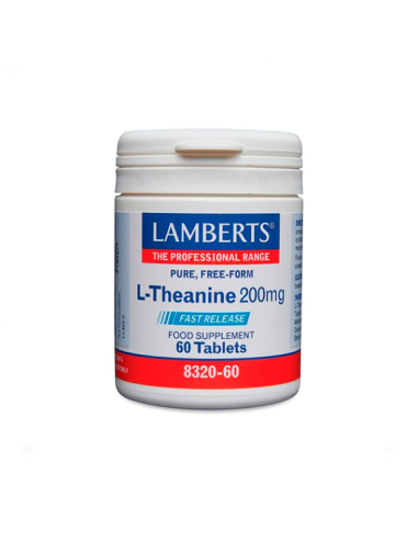 Pack 2 L-Teanina 200 mg 60 cápsulas Lamberts calidad premium