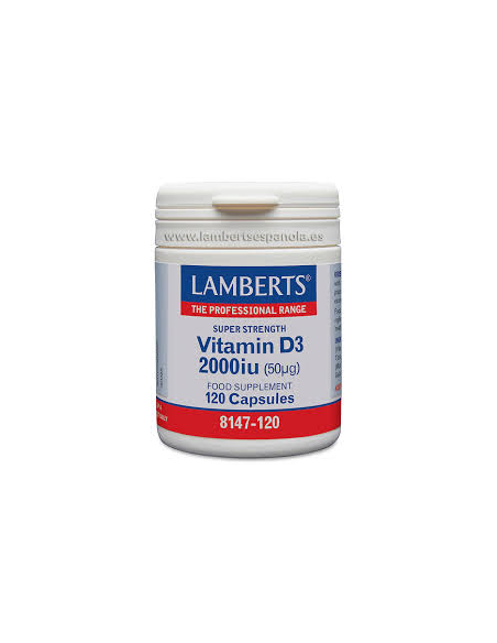 Pack 2 Uds. Vitamina D3 2000 UI (50 µg) de Lamberts