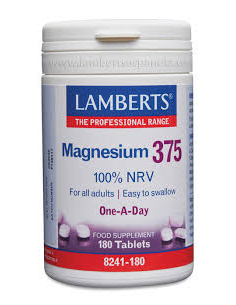 Pack 2 Uds. Magnesio 375 mg por tableta de Lamberts