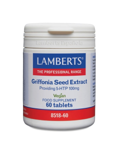 Pack 2 Uds. 5HTP 100 mg (Extracto de semillas de Griffonia)  de Lamberts