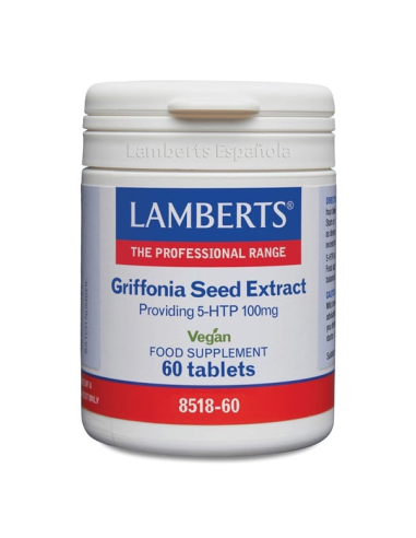 Pack 2 Uds 5HTP 100 mg Lamberts - 60 Tabletas Natural