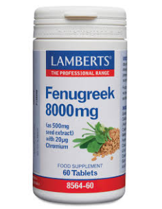Pack 2 Uds. Fenogreco 8000 mg con Cromo (Saponinas 250 mg) de Lamberts