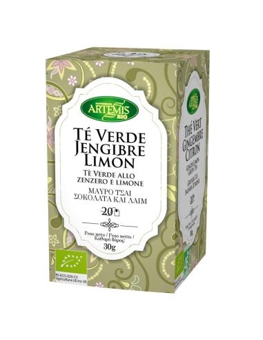Pack 8 Infusiones Bio Jengibre-Limón Artemis 30 g
