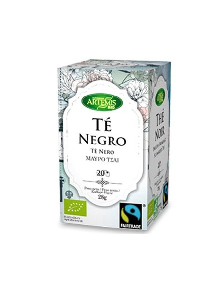 Pack 8 Uds Té Negro Bio Artemis Bio 28 g - Natural y Saludable