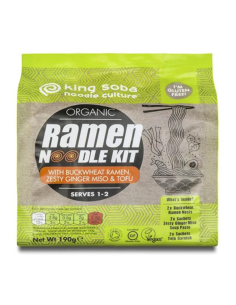 Kit Ramen Sin Gluten Bio King Soba 190g  Sarraceno y Miso
