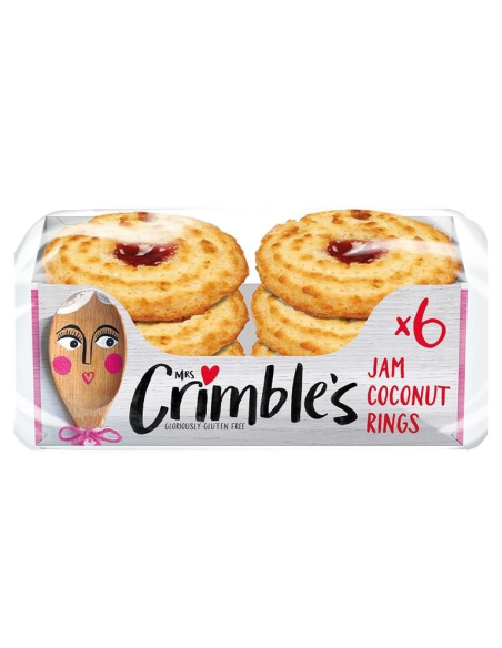 Galletas De Coco Y Fresa Sin Gluten, 240 G de Mrs Crimbles