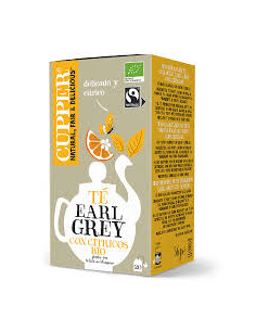 Té Earl Grey Cítricos Bio Cupper, 20 Bolsas Aromáticas