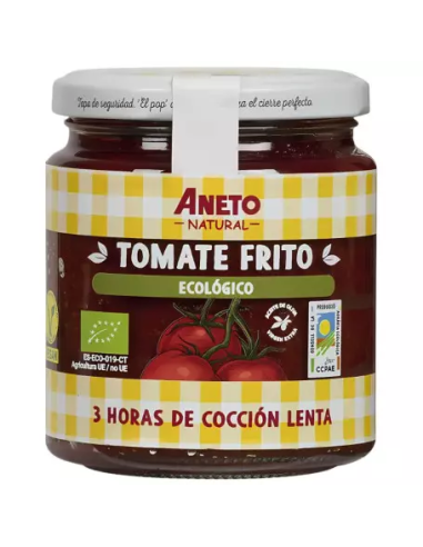 Tomate Frito Bio Aneto 290 g  Sabor Natural y Orgánico