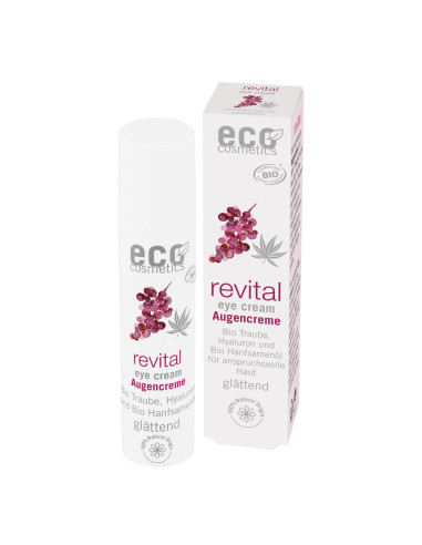 Contorno de ojos Revital 50ml con uva, cáñamo y ácido hialurónico