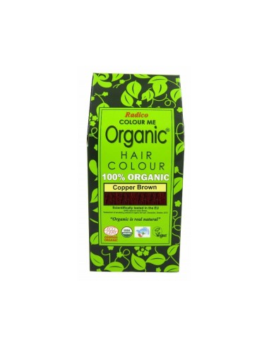Tinte Vegetal Castaño Cobrizo Radico 100g Natural y Duradero