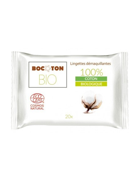 Toallitas Desmaquillantes Bocoton 20 unidades, Suaves y Efectivas