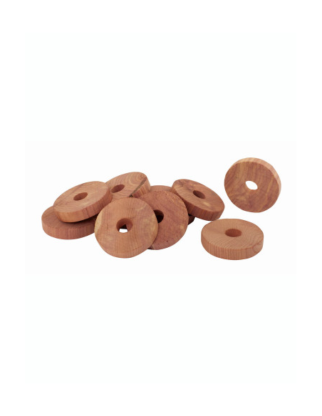 Madera de cedro antipolilla para perchas Redecker 10 unidades