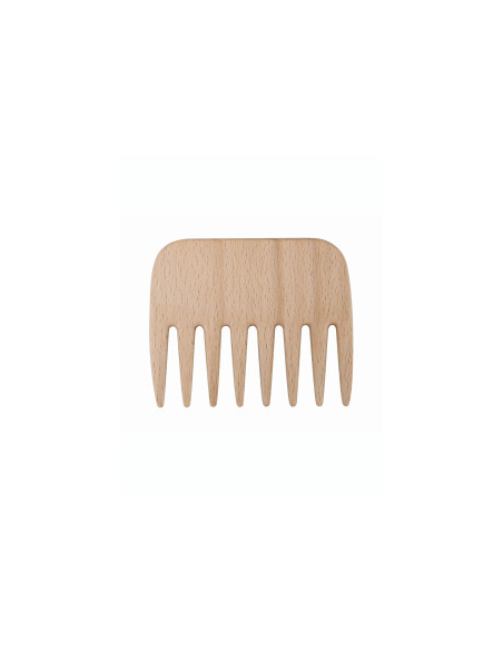 Peine de madera Redecker para cabello rizado de haya natural