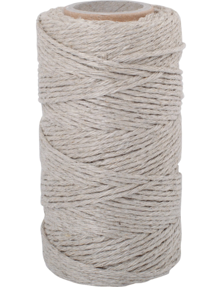 Hilo de lino azul y natural Redecker 55m  Calidad superior