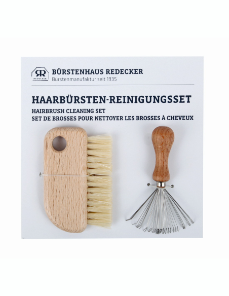 Set de limpieza de cepillos para el cabello de Redecker