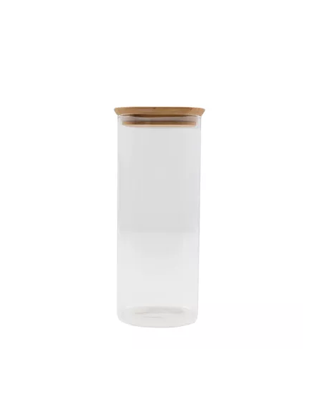 Bote de cristal 1.8L con tapa de madera Ah! Table!