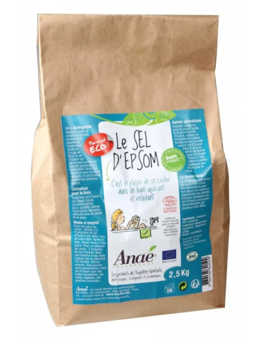 Sal de Epsom Anaé 2.5 kg  Relajación y bienestar natural