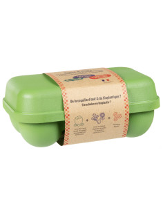 Huevera ecológica Ah! Table 6 huevos, bioplástico verde