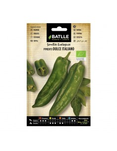 Semillas Pimiento Verde Italiano Dulce Batlle  Calidad Top