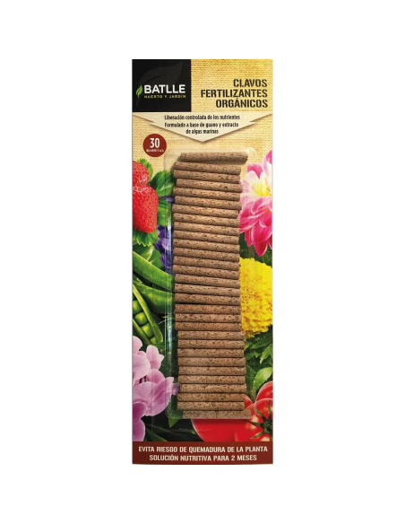 Fertilizante en Clavos Eco Batlle 30ud - Nutrición Natural