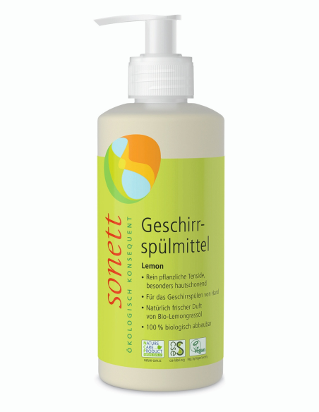 Lavavajillas líquido Sonett 300ml para lavado a mano eficaz
