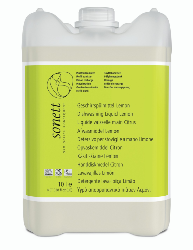 Lavavajillas líquido a mano Sonett 10L ecológico y eficaz