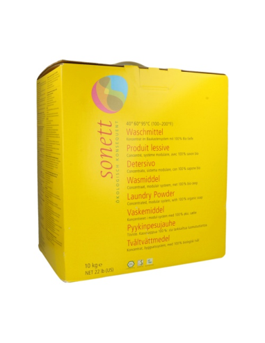 Detergente en polvo Sonett 10Kg  Limpieza natural eficaz