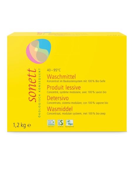 Detergente en polvo Sonett 1,2 Kg  Limpieza natural eficaz