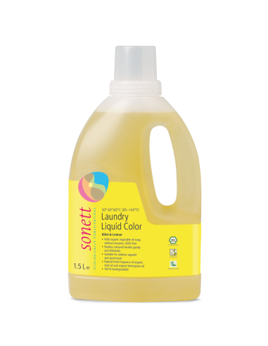 Detergente líquido Sonett 1,5L para ropa de color eficaz