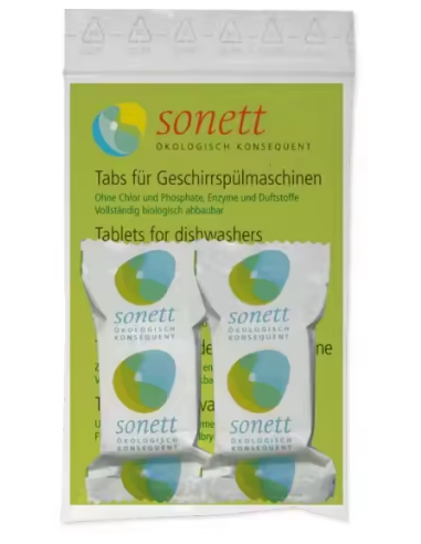 Lavavajillas Tabs Sonett 2x20g  Limpieza Ecológica Eficaz