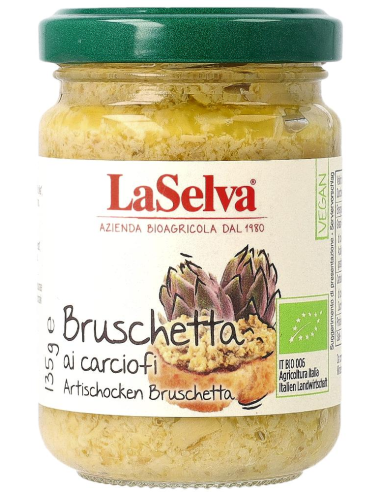 Bruschetta de alcachofa Laselva 130g  Sabor auténtico