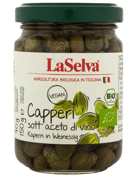 Alcaparras en vinagre Capperi sottaceto 150g Laselva