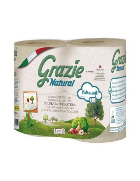 Papel WC Grazie 6 rollos maxi 2 capas suave y resistente