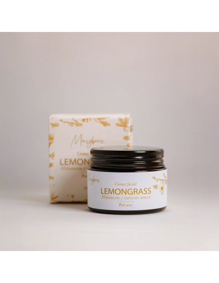 Crema Facial Lemongrass 50ml para Piel Seca | Maybeez