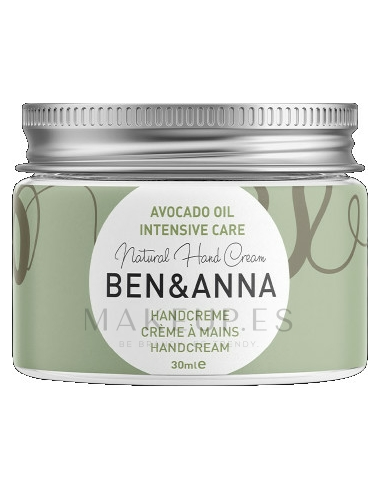 Crema de manos Ben&Anna 30ml con aceite de aguacate
