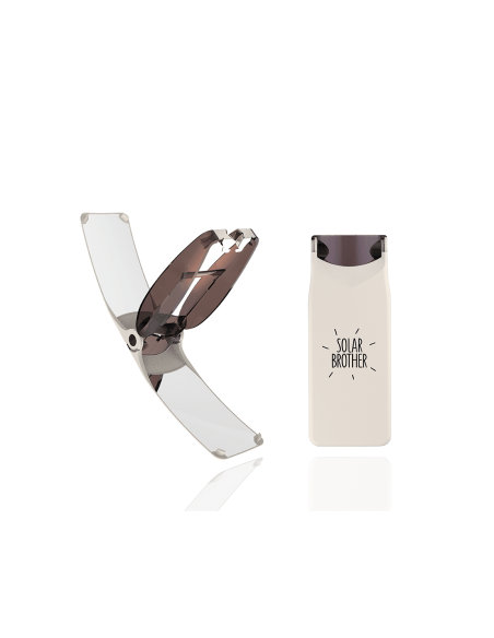 Mechero Solar Suncase Blanco de Solarbrother  Ecológico y Práctico