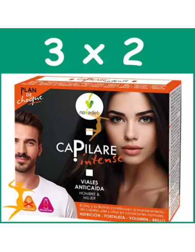 Pack 3x2 Capilare Intense Novadiet 10 viales de 15 ml