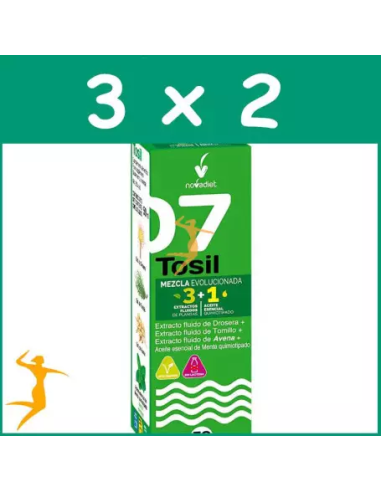 Pack 3x2 Tosil + Aceite Esencial de Menta 50 ml Novadiet