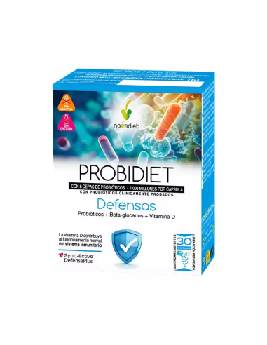 Probidiet Defensas 30 cápsulas gastrorresistentes Novadiet