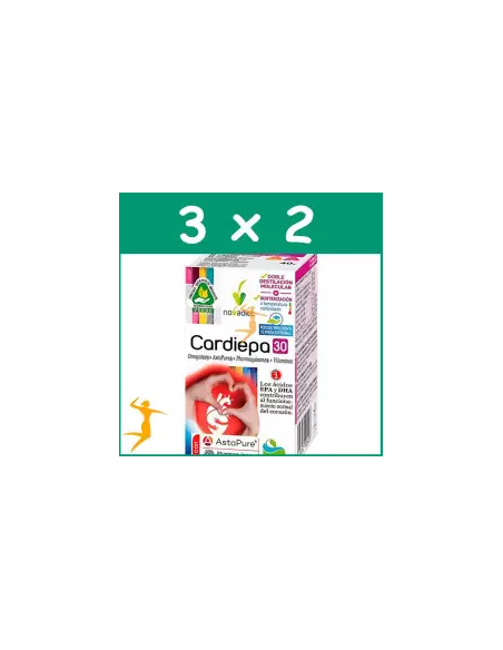Pack 3x2 Cardiepa Novadiet 30 cápsulas blandas oferta