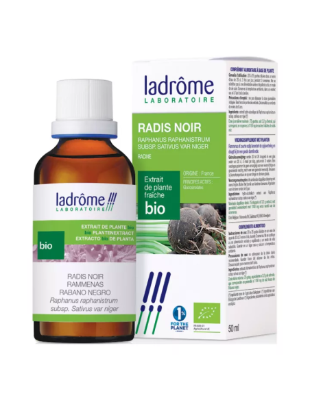 Pack 6 Rábano Negro Bio 50 ml Ladrome  Natural y Eficaz