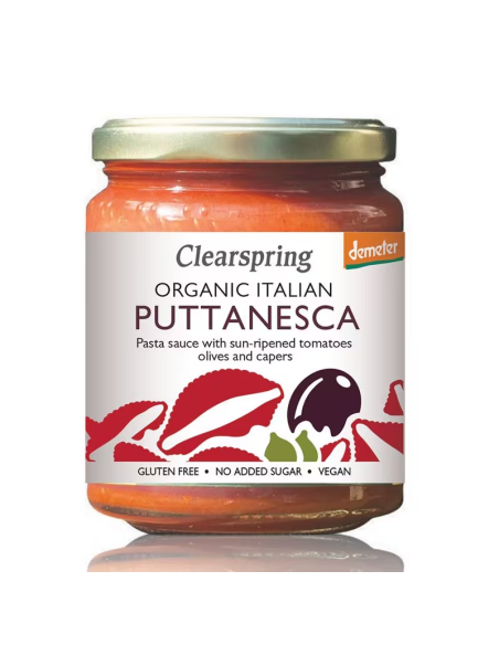 Pack 6 Salsa Puttanesca Demeter Bio 300 g Clearspring
