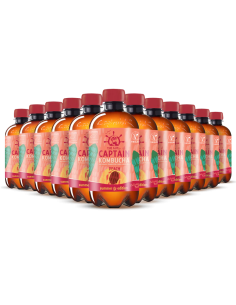 Pack 12 Melocotón Bio 400 ml Captain - Natural y Saludable