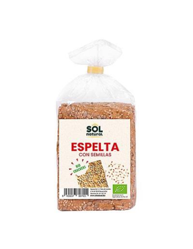 Pack 10 Crackers Bio de Espelta y Semillas Solnatural 200g
