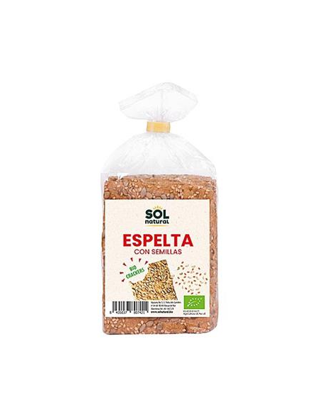 Pack 10 Crackers Bio de Espelta y Semillas Solnatural 200g